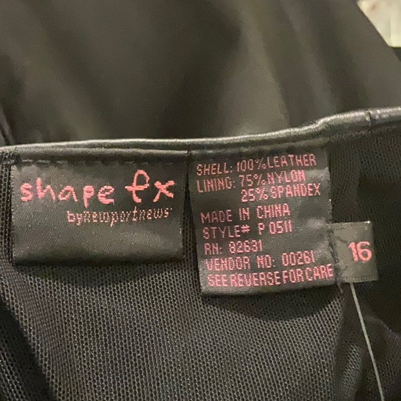 NWT  Shape FX By Newport News Leather Maxi Dress - Size 16 - Picture 8 of 11